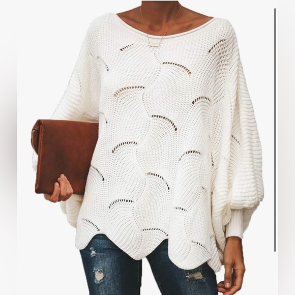 Sweaters - White Knit Sweater